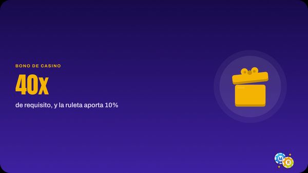 Bono de Casino y Slots de Wanabet (Yaass Casino): requisito de apuesta de 40x con solo un 10% de contribución de la ruleta.