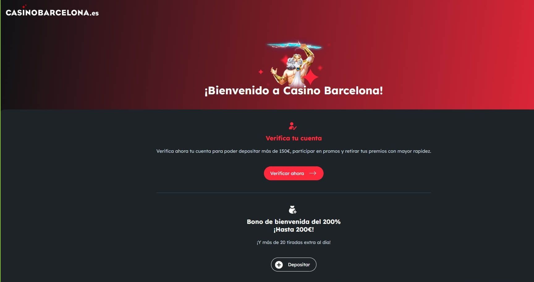 Bono de bienvenida de Casino Barcelona