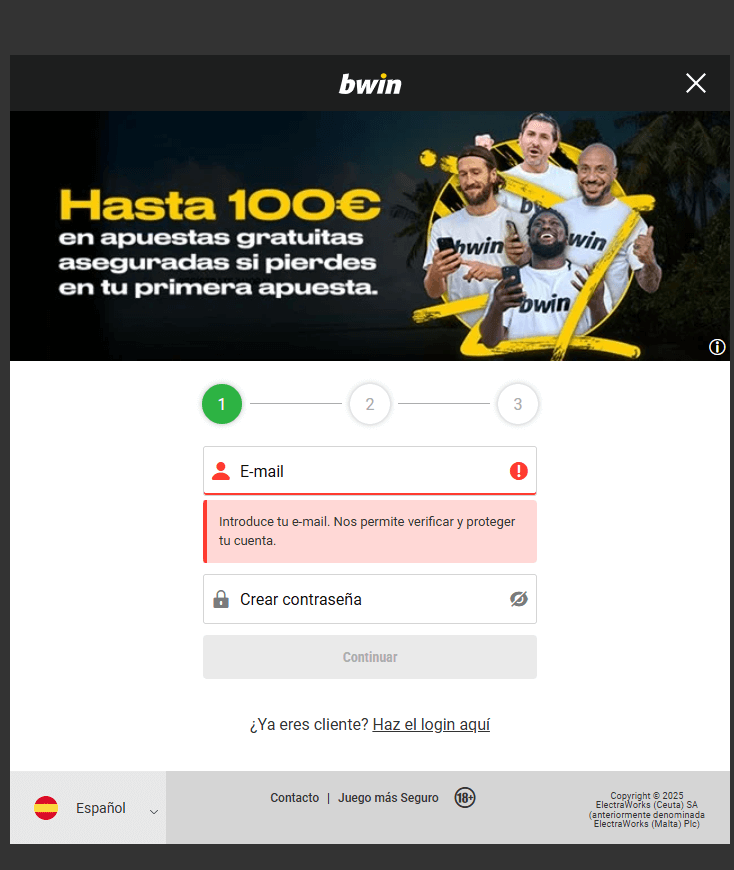 paso2 bwin registro casino