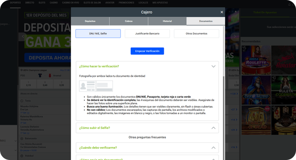 codere casino registrarse proceso paso 2