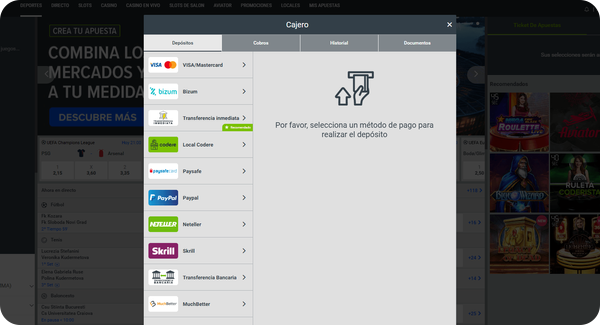 codere casino registrarse proceso paso 3