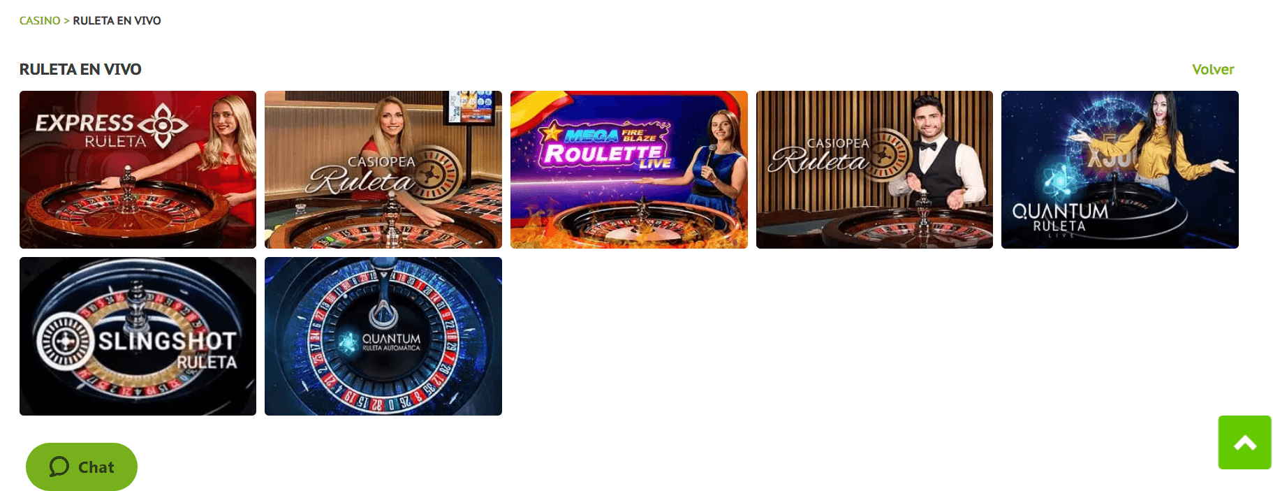 ruleta en vivo juegging casino