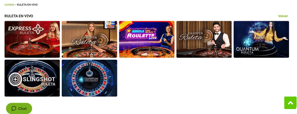 ruleta en vivo juegging casino