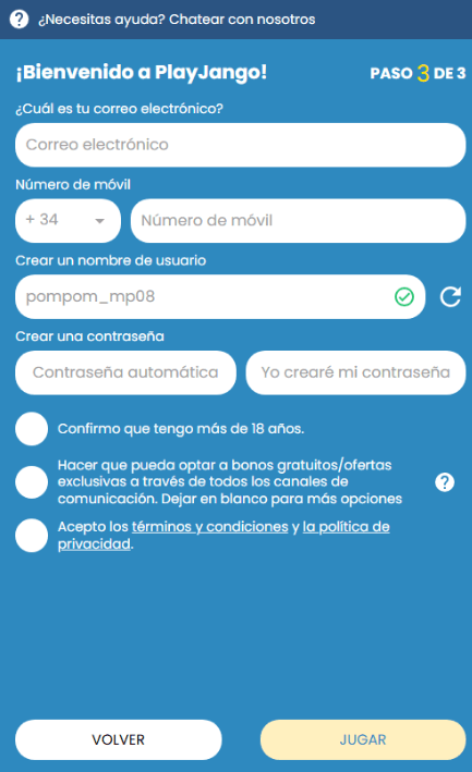 registro play jango paso 4