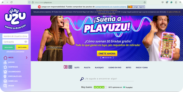 play uzu casino registro paso 1