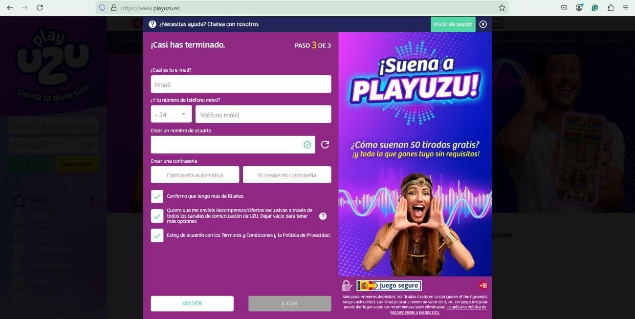play uzu casino registro paso 4