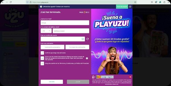 play uzu casino registro paso 4