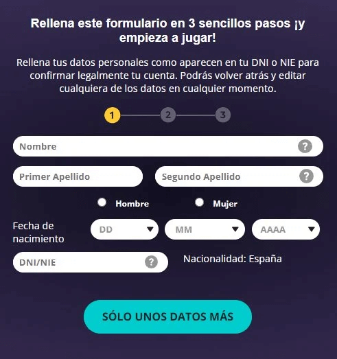 registro yocasino paso 1
