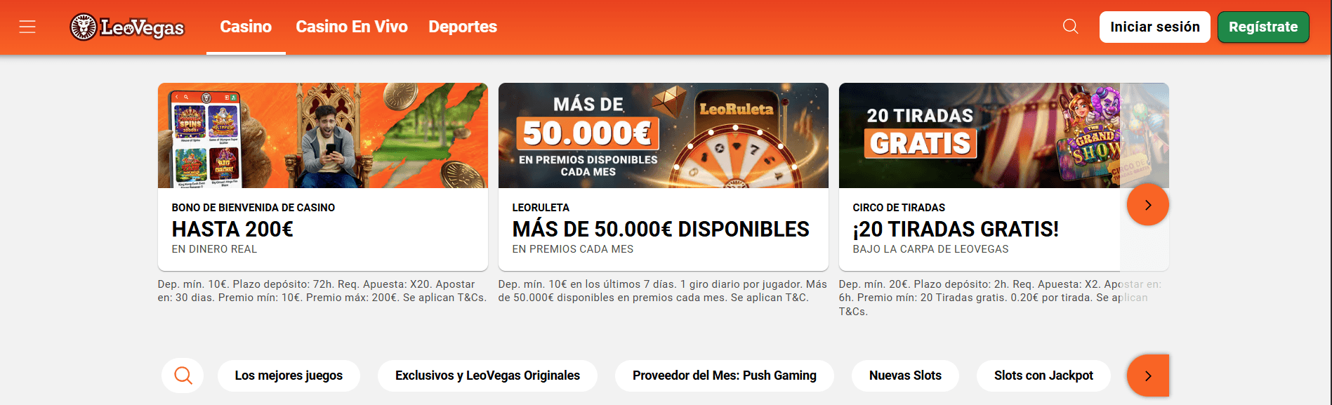 leo vegas casino registro