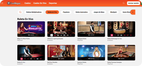 leo vegas casino ruleta en vivo