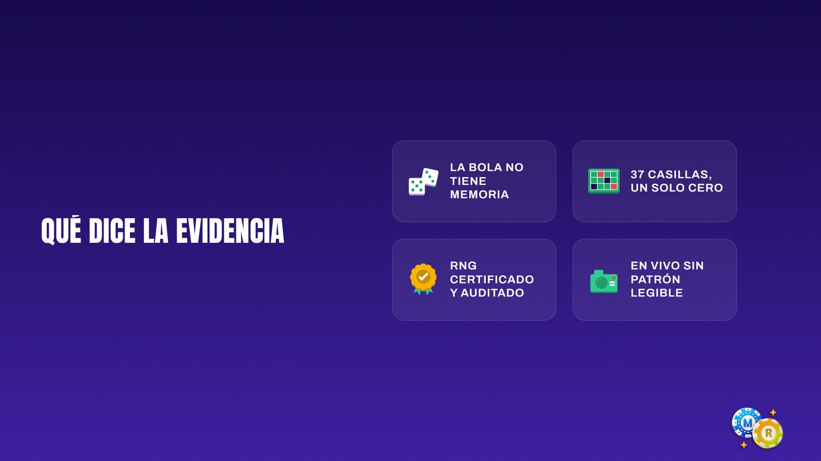 ruleta dice evidencia sobre predecir