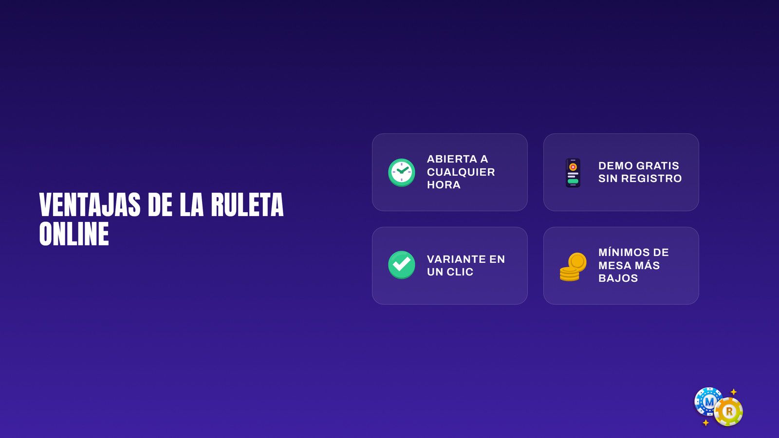 ruleta ventajas online