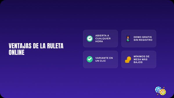 ruleta ventajas online