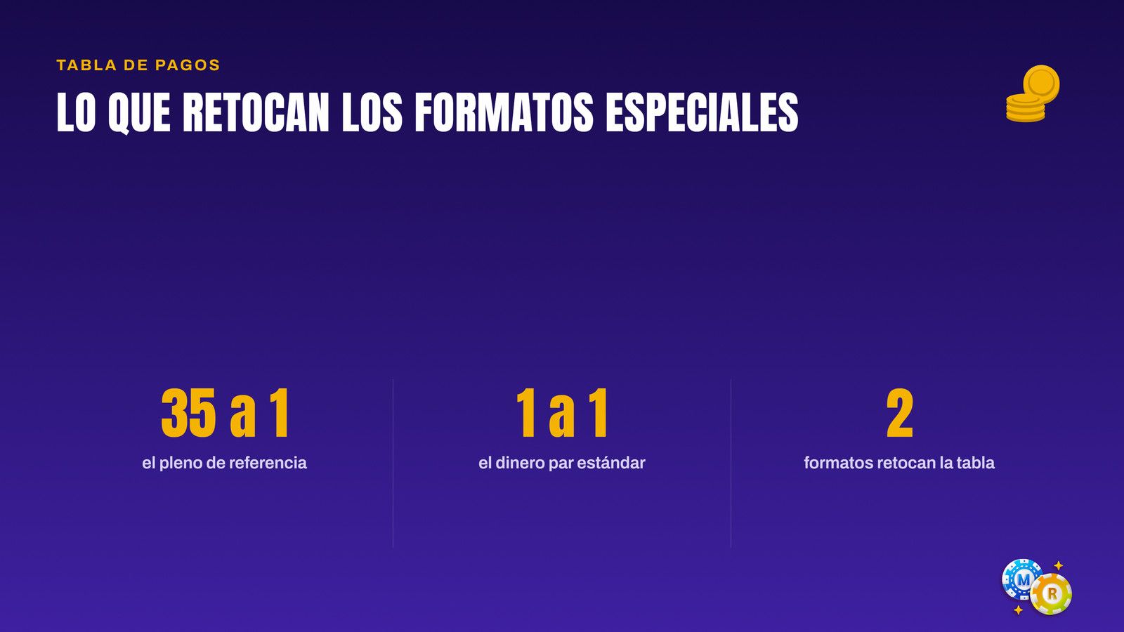 ruleta alteran ruletas especiales tabla pagos