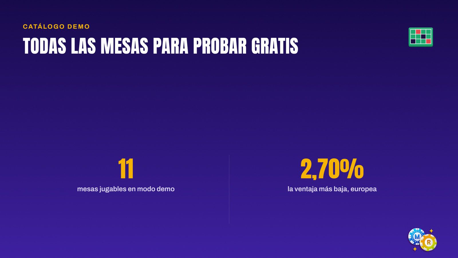 ruleta catalogo gratis todas mesas