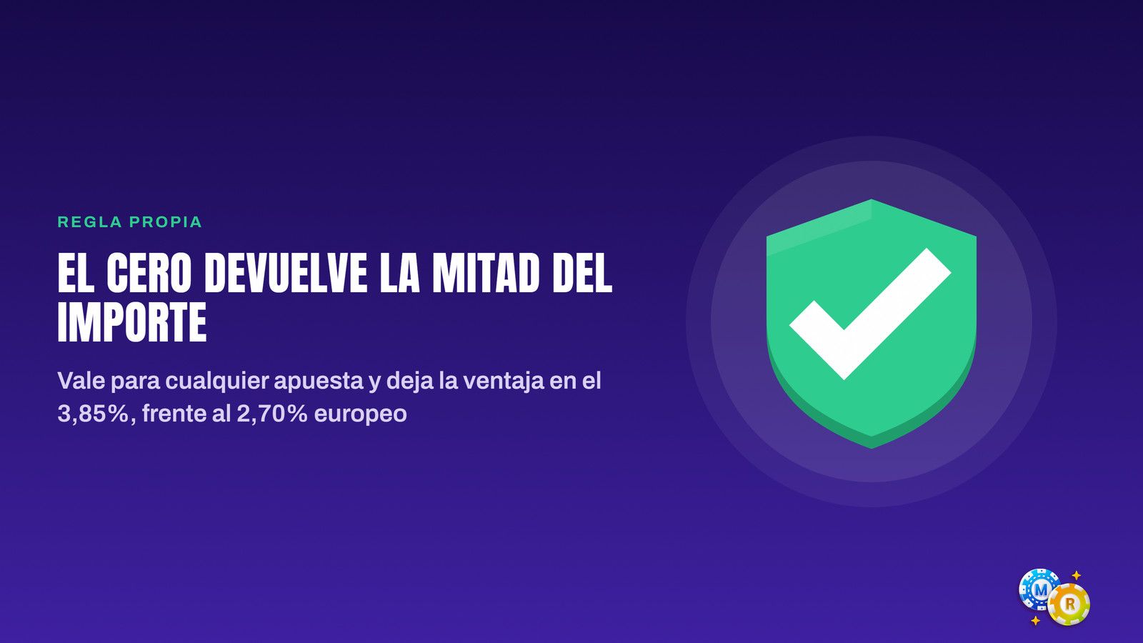 ruleta cero devuelve mitad