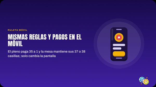 ruleta jugar movil mismas reglas