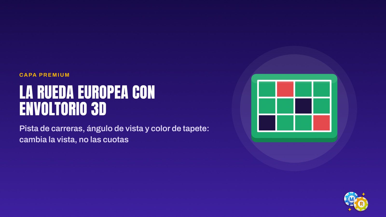 ruleta rueda europea envoltorio 3d