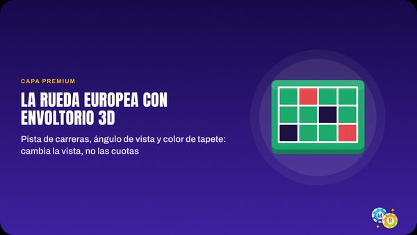 ruleta rueda europea envoltorio 3d