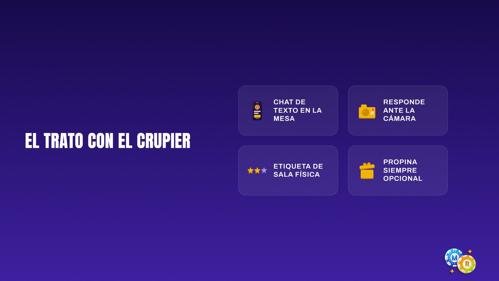 ruleta trato crupier chat etiqueta propinas