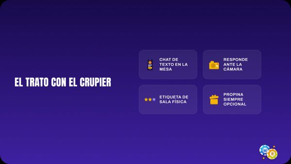 ruleta trato crupier chat etiqueta propinas
