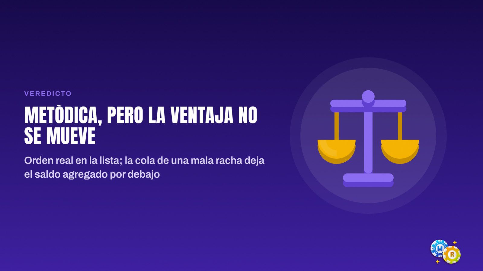 ruleta veredicto metodica sin ventaja