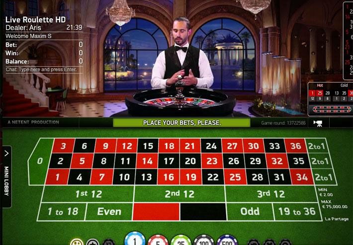 Ruleta en Vivo con Crupier