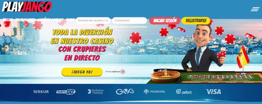 Juega, diviértete y gana en el casino PlayJango España