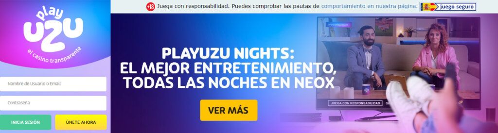 Regístrate en PlayUZU casino online