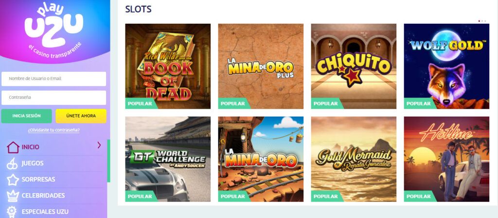 Diviértete con las máquinas tragaperras online de PlayUZU casino online