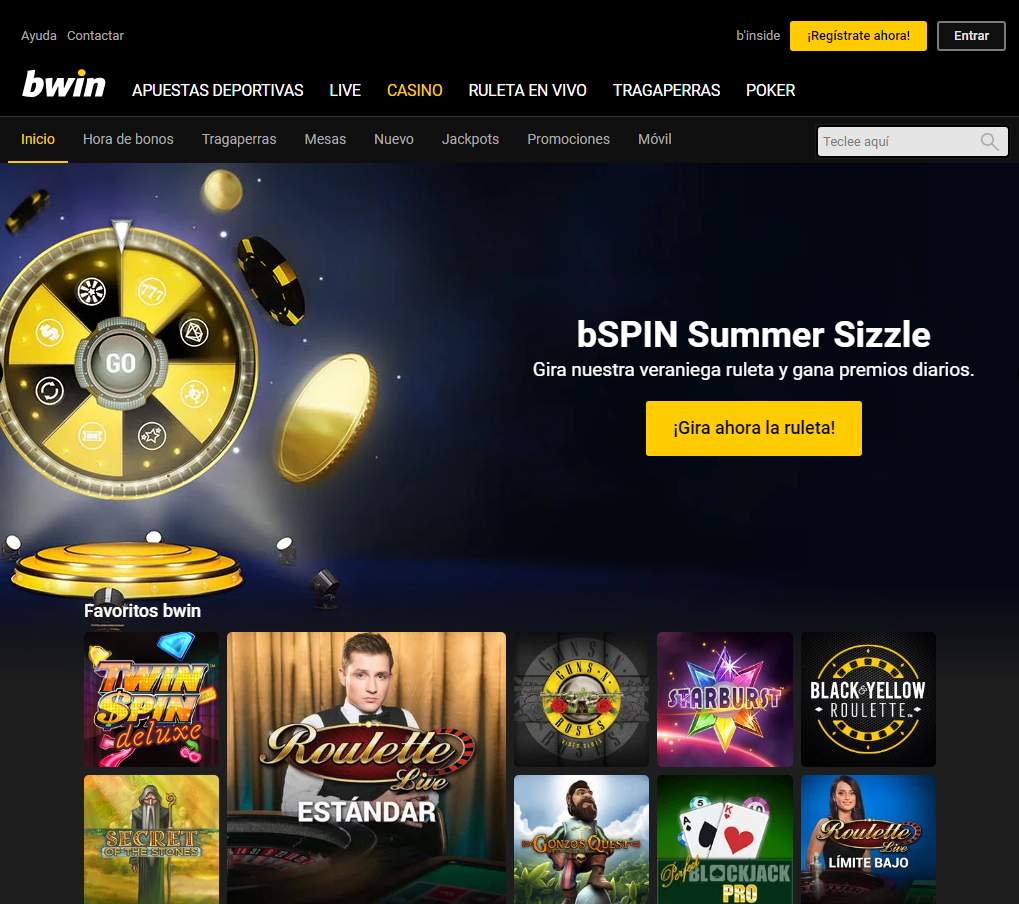 Diviértete en Bwin casino