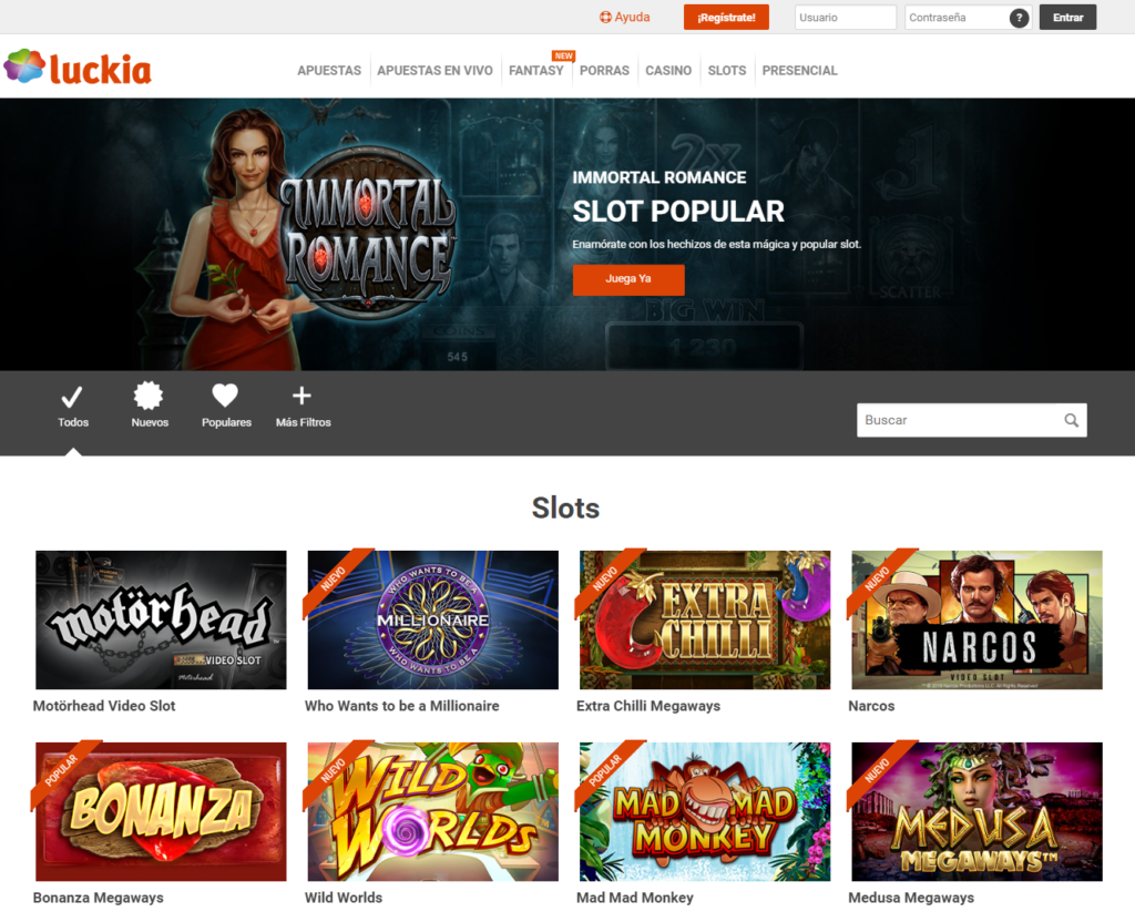 Juega en las múltiples tragaperras online de Luckia