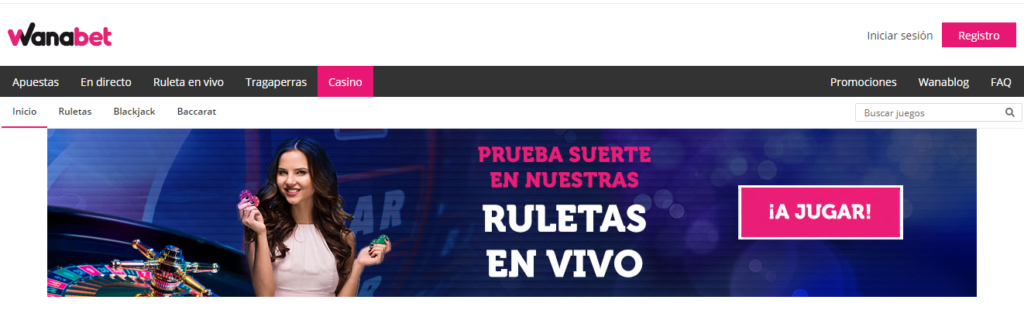 Diviértete en Wanabet Casino