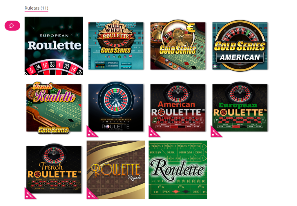 Juega en las ruletas de Wanabet