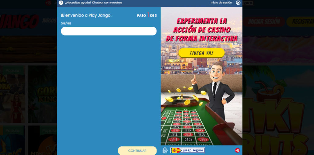 Rgeístrate en PlayJango España